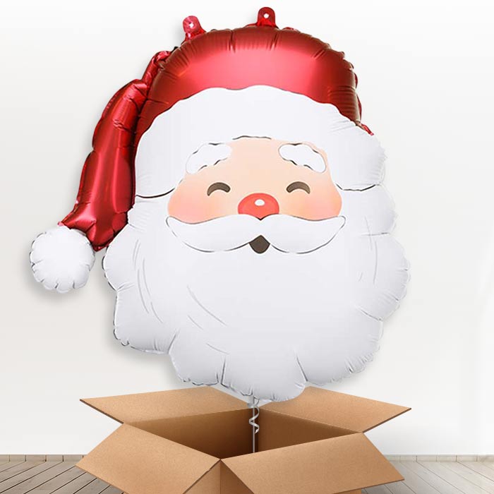 Santa Claus Giant Helium Balloon in a Box-Giant Balloon | Party Save Smile