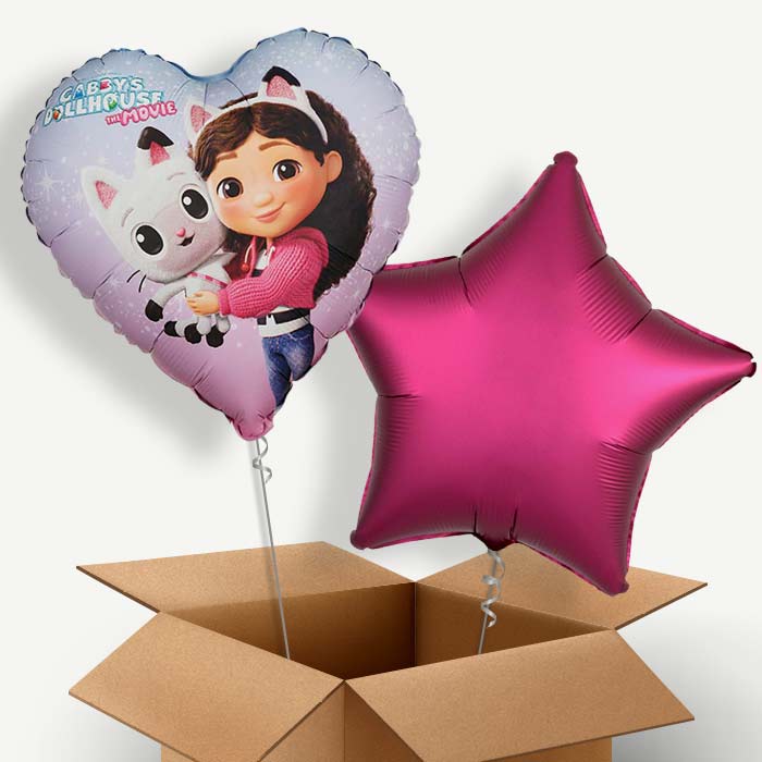 Gabby Dollhouse Heart Helium Balloon Two | Party Save Smile