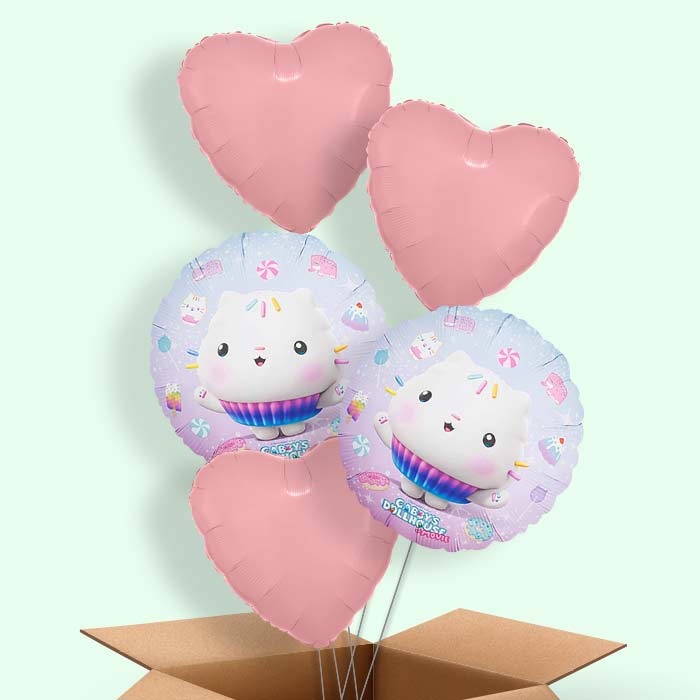 Cakey Gabby Dollhouse Helium Balloon in a Box - 5 Balloons | Party Save Smile