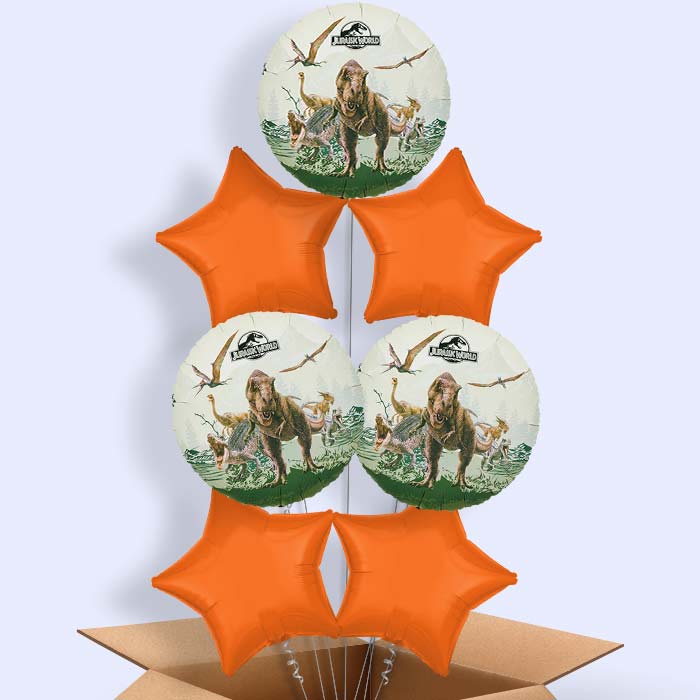 Jurassic World Helium Balloon in a Box - 7 Balloons | Party Save Smile