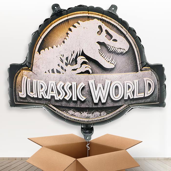 Jurassic World Logo Giant Helium Balloon in a Box-Giant Balloon | Party Save Smile