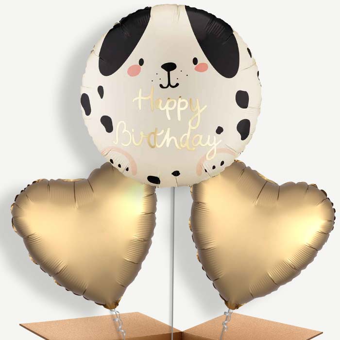 Spotty Dog Happy Birthday Bunch of Balloons (Trio) | Party Save Smile