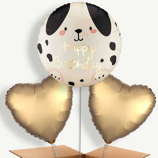 Spotty Dog Happy Birthday Bunch of Balloons (Trio) | Party Save Smile