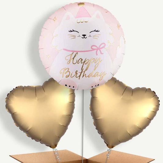Kitty Happy Birthday Bunch of Balloons (Trio) | Party Save Smile