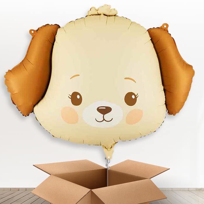 Cream Dog Giant Helium Balloon in a Box-Giant Balloon | Party Save Smile