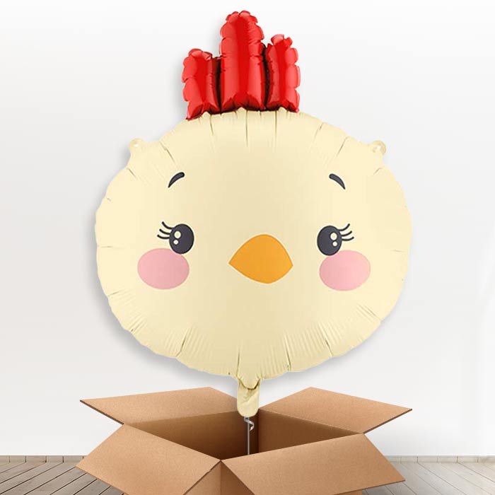 Chicken Head Giant Helium Balloon in a Box-Giant Balloon | Party Save Smile