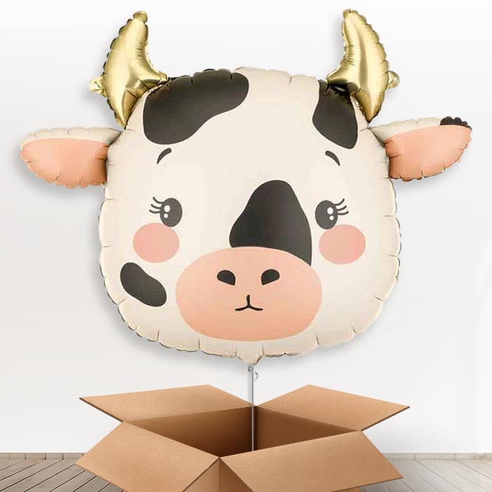 Holstein Cow Helium Balloon In a Box - Giant Balloon | Party Save Smile