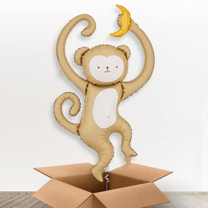 Monkey Giant Helium Balloon in a Box-Giant Balloon | Party Save Smile