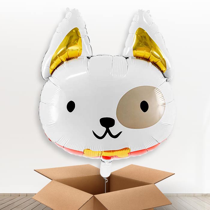 Dog with Bow Tie Giant Helium Balloon in a Box-Giant Balloon | Party Save Smile