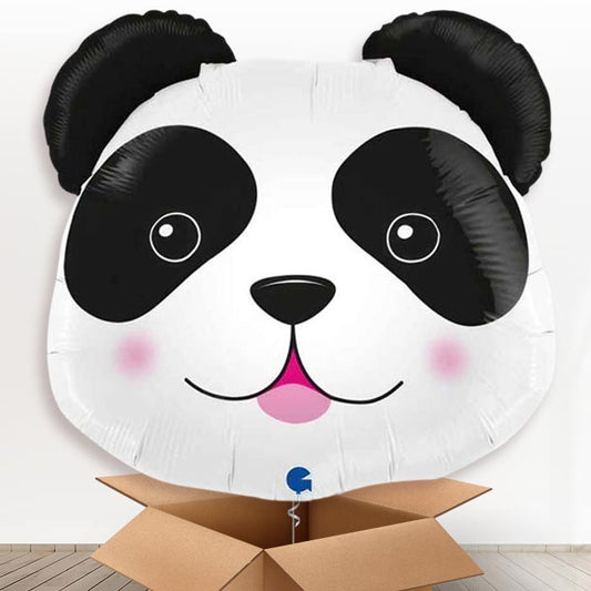 Panda Head Shaped Helium Balloon in a Box - 1 x Giant Balloon | Party Save Smile