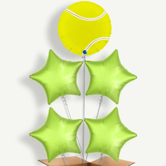 Tennis Ball Helium Balloon Cluster  | Party Save Smile