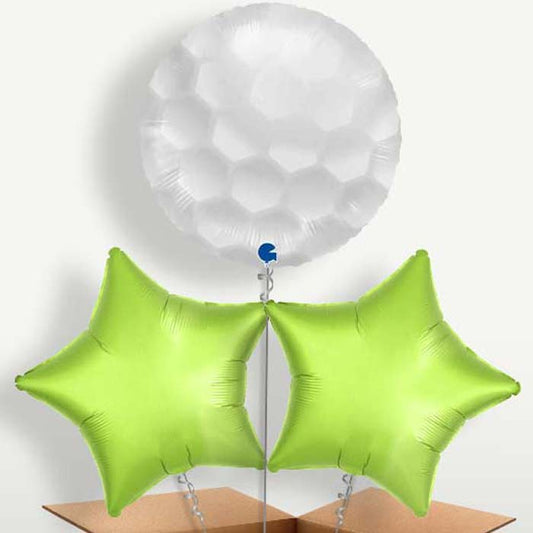 Golf Trio Balloon Bunch inflated with Helium | Party Save Smile