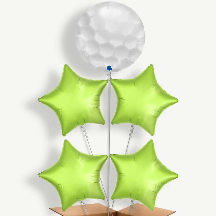 Golf Balloon Cluster Inflated with Helium | Party Save Smile