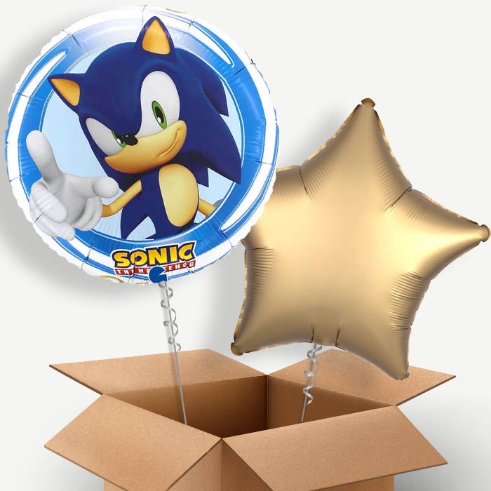 Sonic the Hedgehog Helium Balloon Couple | Party Save Smile