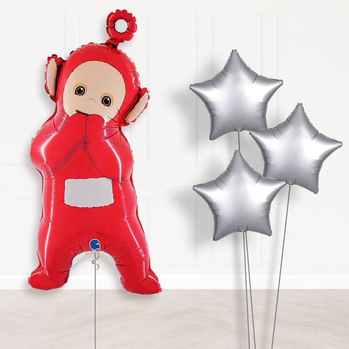 Po Balloon Bouquet Delivery-Giant Balloon + 3 Plain Balloons | Party Save Smile