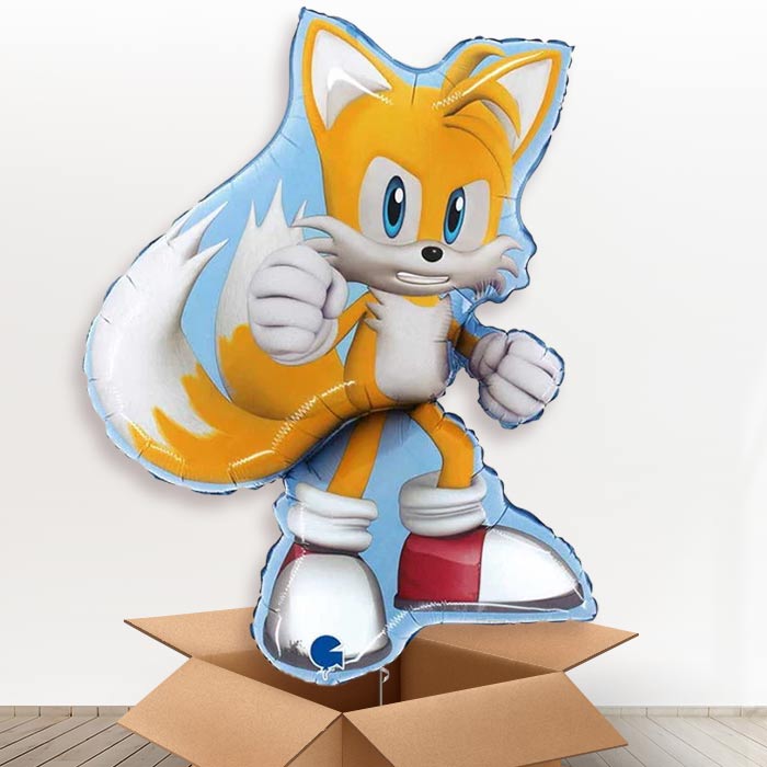 Tails from Sonic the Hedgehog Shaped Balloon in a Box - 1 x Giant Balloon | Party Save Smile