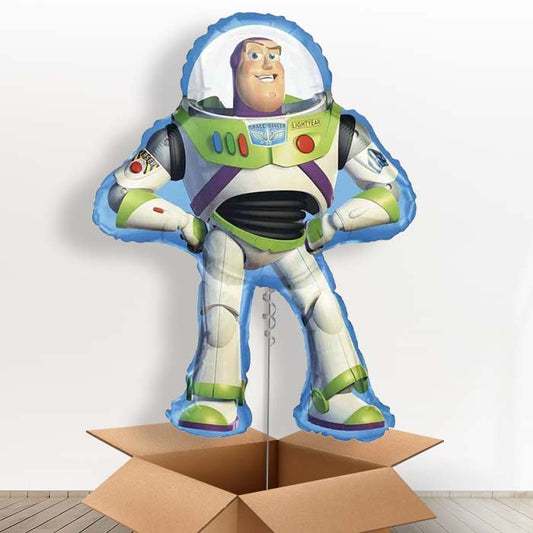 Giant Buzz Lightyear Shaped Helium Balloon in a Box - 1 x Giant Balloon | Party Save Smile