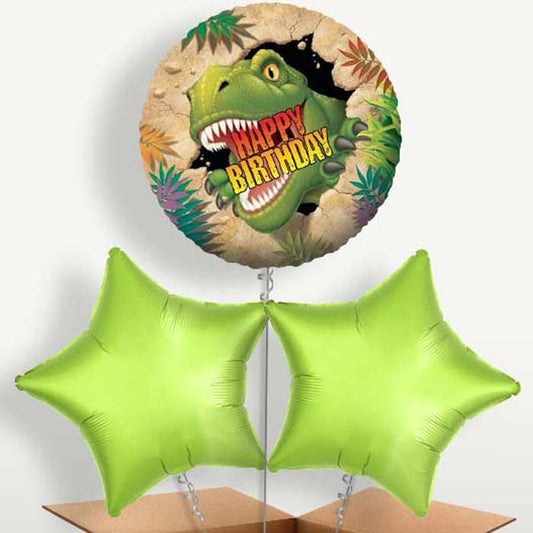 Happy Birthday Dinosaur Set Balloons in a Bunch | Party Save Smile