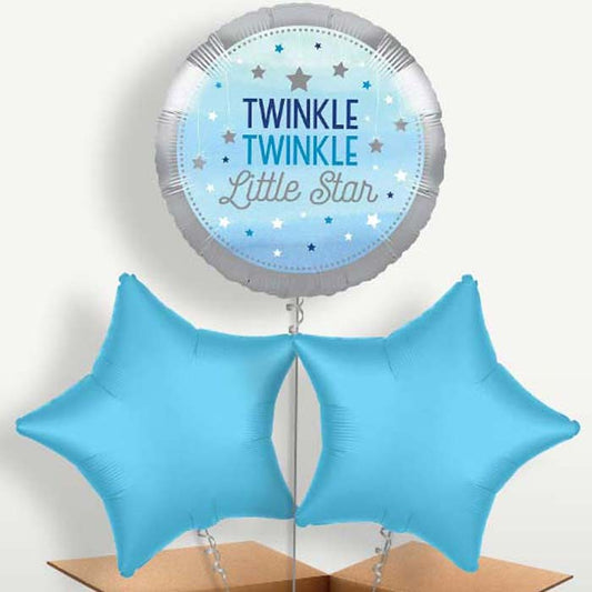 Blue Twinkle Twinkle Little Star Bunch of Balloons | Party Save Smile