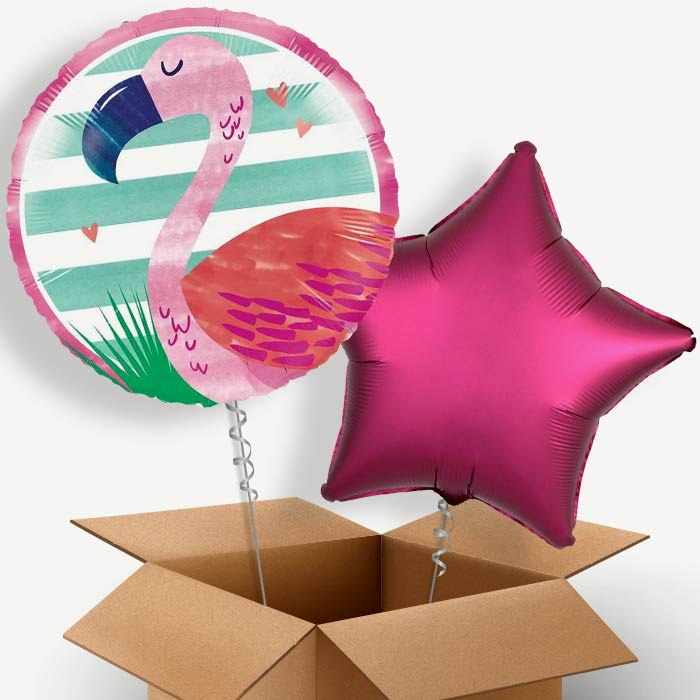 Flamingo (Pink) Helium Balloon Duo | Party Save Smile