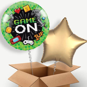 Game On Helium Balloon Duo