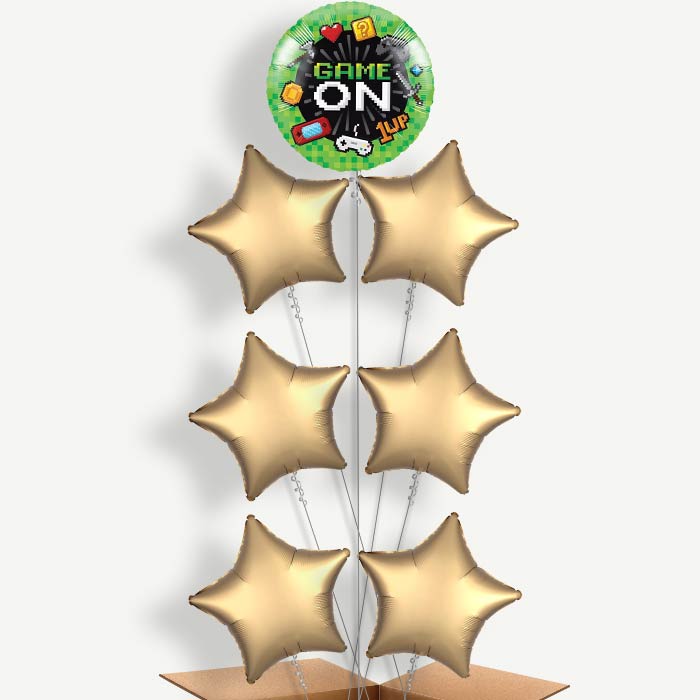 Game On Balloon Arrangement Inflated with Helium | Party Save Smile