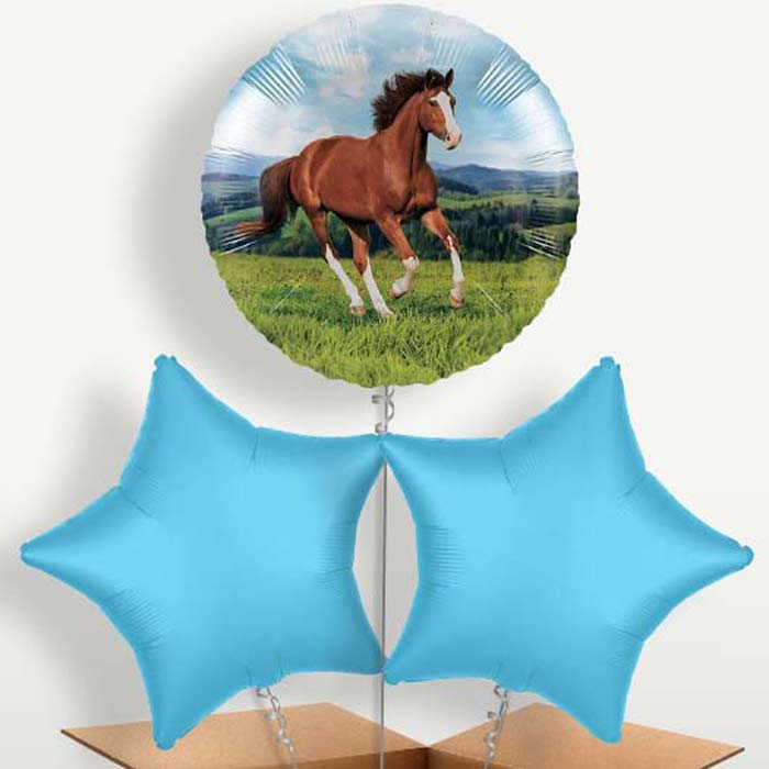 Horse Balloons in a Bunch Inflated with Helium | Party Save Smile