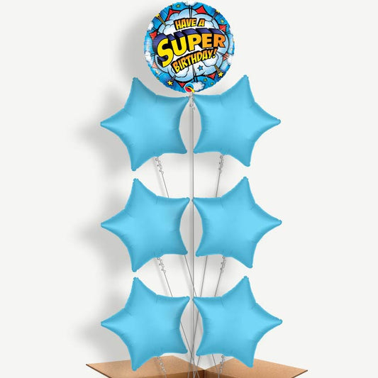 Superhero Birthday Helium Balloon Arrangement | Party Save Smile