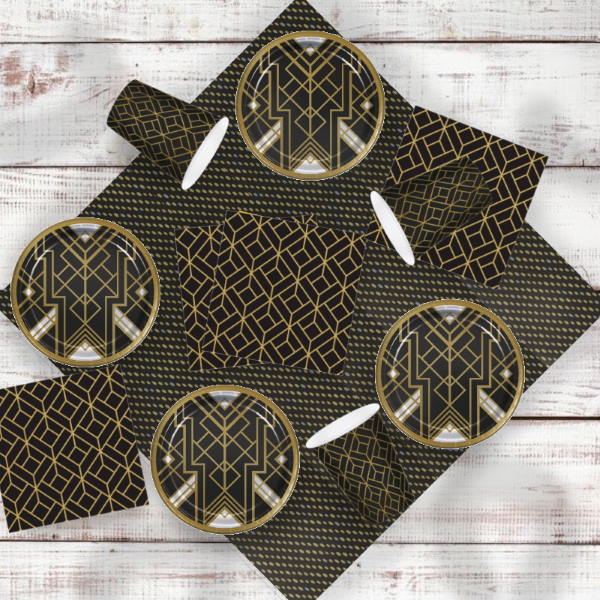 1920s Birthday Party Pack: Tableware Party Kit | Party Save Smile