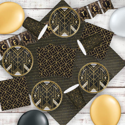 1920s Party Pack: Kit with Decorations and Balloons | Party Save Smile
