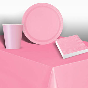 Baby Pink Solid Coloured Party Pack: Tableware Party Kit