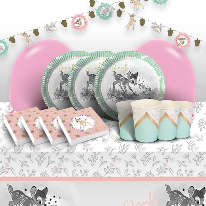 Bambi Party Kit: Tableware and Decoration Pack | Party Save Smile