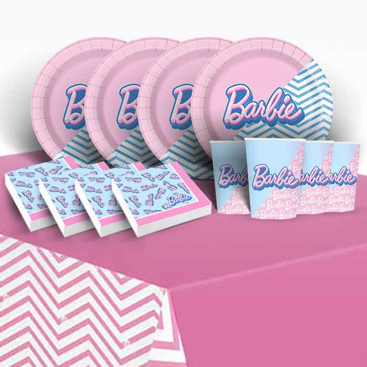 Barbie Party Pack: Tableware Kit for 8 - 48 Guests