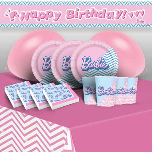 Barbie Party Kit: Tableware and Decorations Pack
