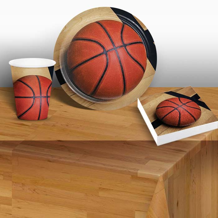 Basketball Party Kit: Tableware Party Pack | Party Save Smile