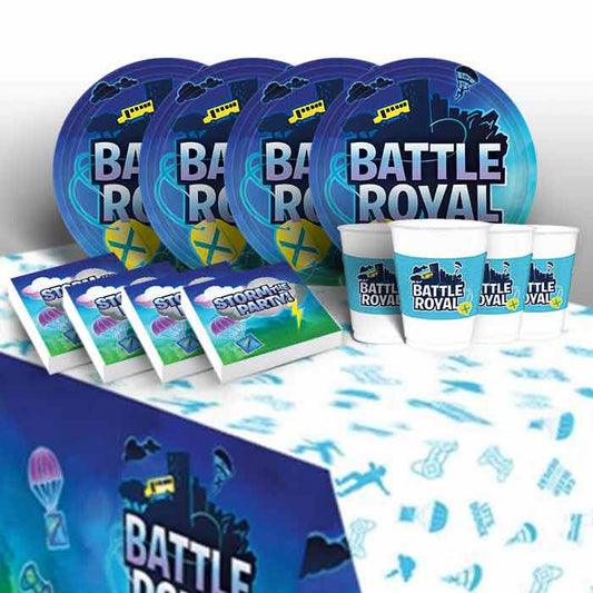 Battle Royal Birthday Party Pack: Tableware Party Kit | Party Save Smile