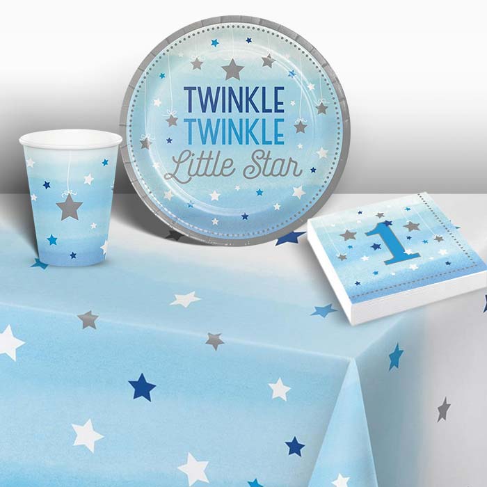 Blue Star 1st Birthday Party Pack: Tableware Party Kit | Party Save Smile
