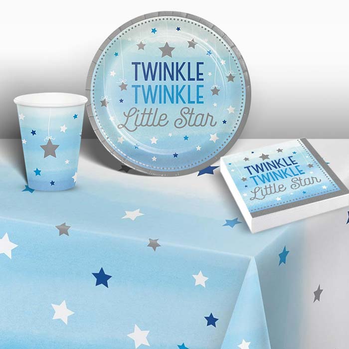 Blue Star Christening Party Pack: Tableware Party Kit | Party Save Smile