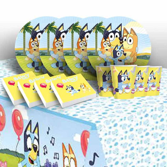 Bluey Party Plates and Cups Pack | Party Save Smile