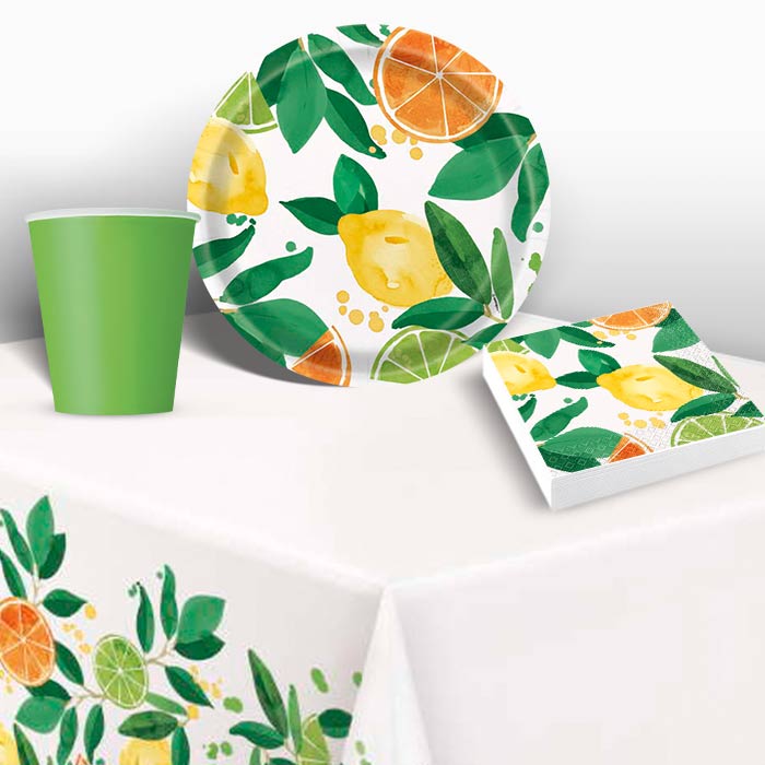 Citrus Fruit Tableware Party Pack | Party Save Smile