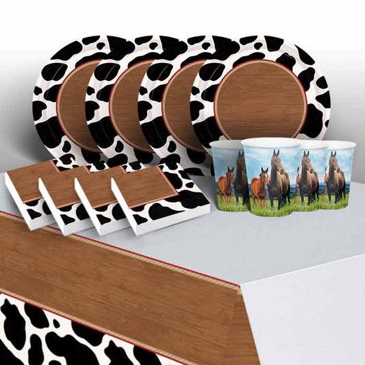 Cowboy & Western Party Pack: Tableware Party Kit | Party Save Smile