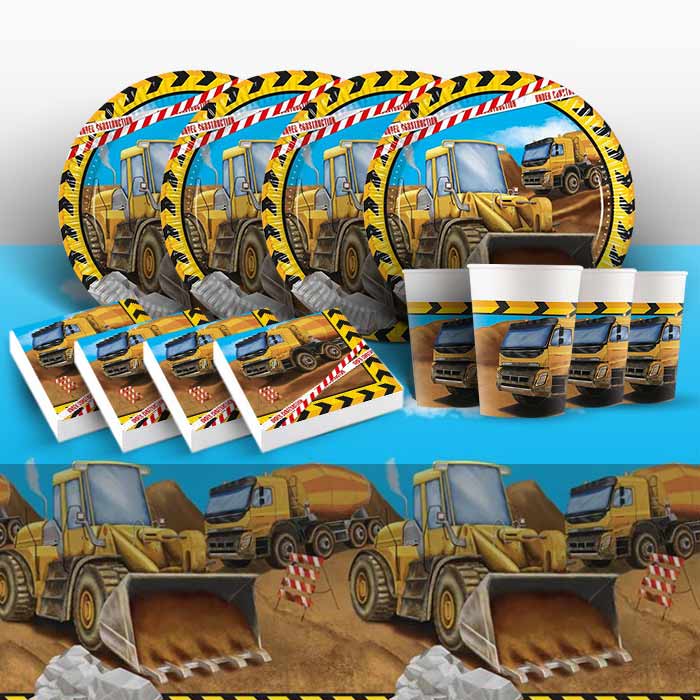 Construction Tableware Party Pack | Party Save Smile