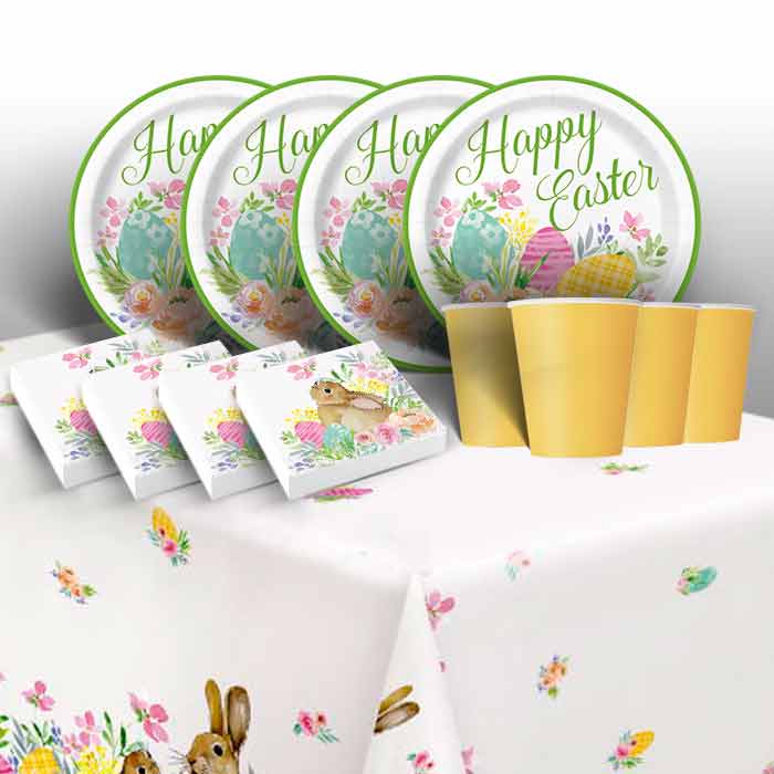 Pastel Easter Party Pack: Tableware Party Kit | Party Save Smile