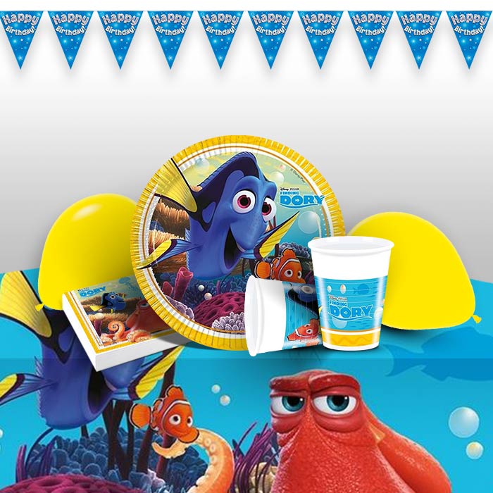 Disney Finding Dory Party Pack: Tableware & Decoration Kit | Party Save Smile