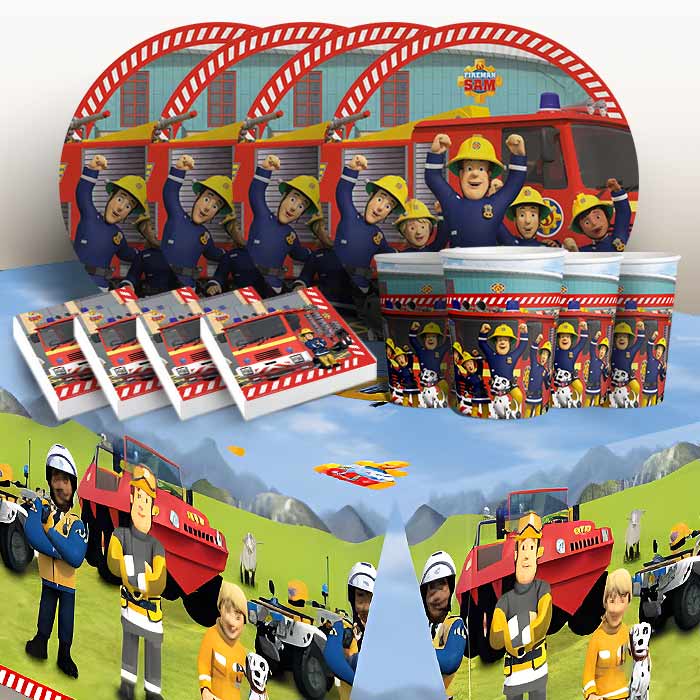 Fireman Sam Tableware Party Pack | Party Save Smile
