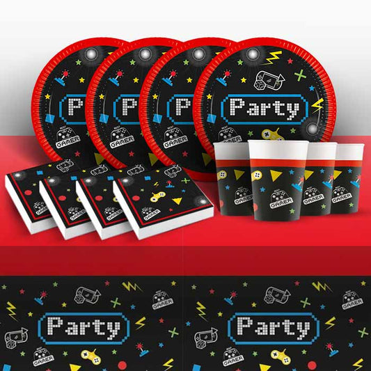 Gamer Themed Tableware Party Pack