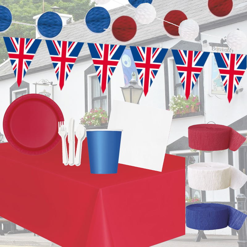 Great British Garden Party Pack: Tableware and Decorations | Party Save Smile