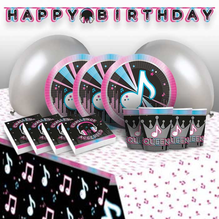 Internet Famous Birthday Party Pack: Tableware & Decoration Kit | Party Save Smile