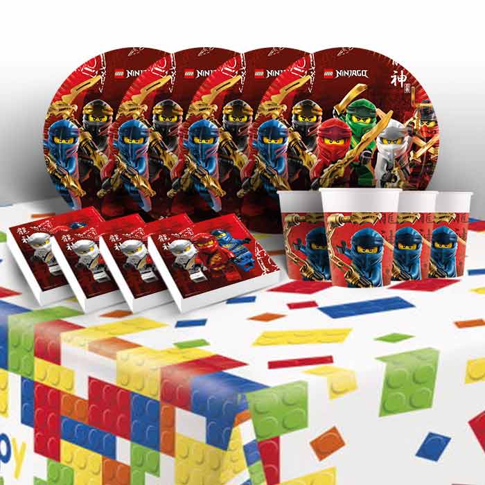 Lego Ninjago Party Pack: Tableware Party Kit | Party Save Smile