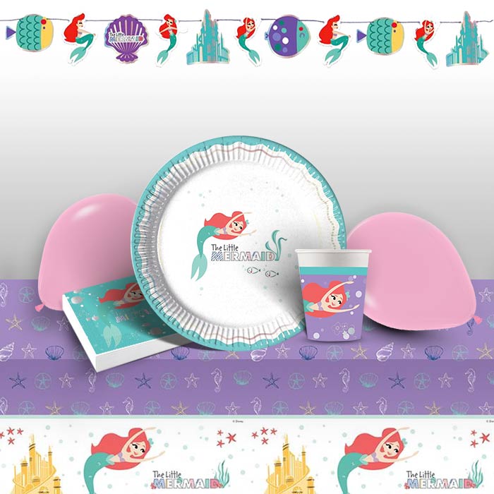 Little Mermaid Party Pack with Decorations | Party Save Smile
